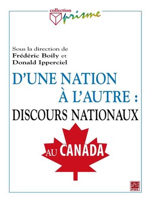 cover image of D'une nation à l'autre